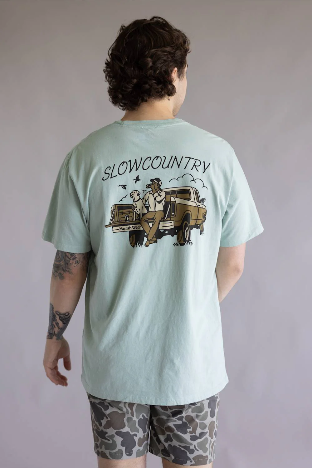 Marsh Wear Slow Country T-Shirt for Men in Agate | MWT5031-AGATE - Image 4