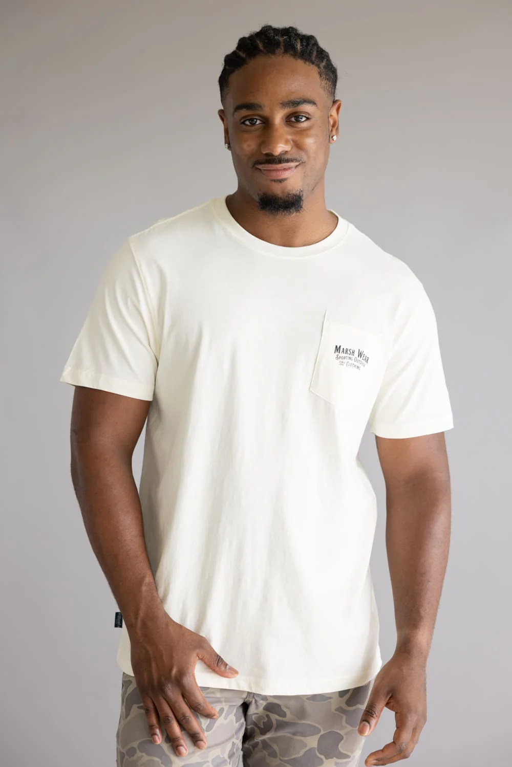 Marsh Wear Sportsman T-Shirt for Men in Vintage White | MWT1101-VWHT - Image 2
