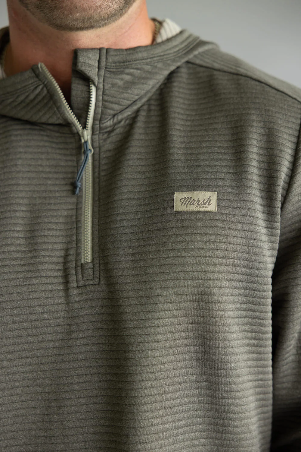 Marsh Wear Sullivan Hoodie for Men in Canteen Green | MWF1025-CNT - Image 3