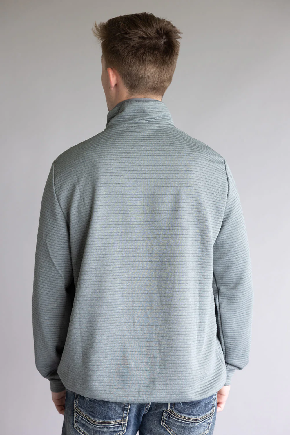 Marsh Wear Sullivan ¼ Zip Pullover for Men in Steel | MWF1057-STL - Image 2
