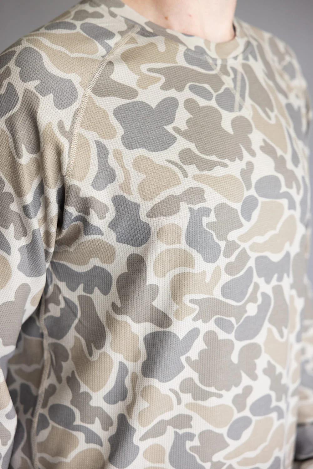 Marsh Wear Surfside Waffle Shirt for Men in Khaki Mallard Camo | MWK2047-KHMC - Image 3