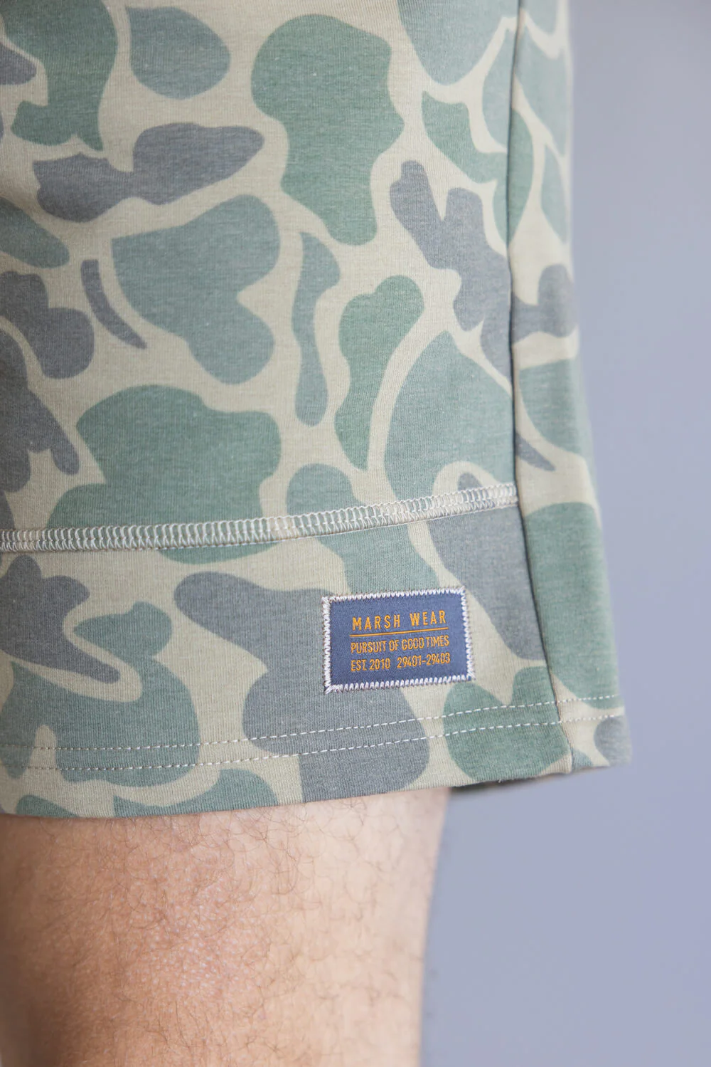 Marsh Wear Sweatshorts for Men in Green Mallard Camo | MWS5015-GMC - Image 3