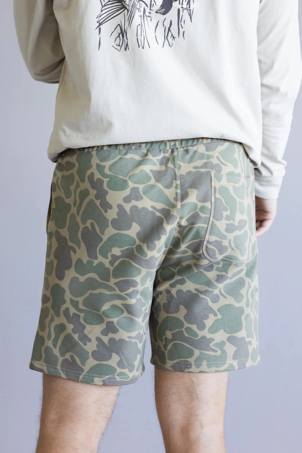 Marsh Wear Sweatshorts for Men in Green Mallard Camo | MWS5015-GMC - Image 4