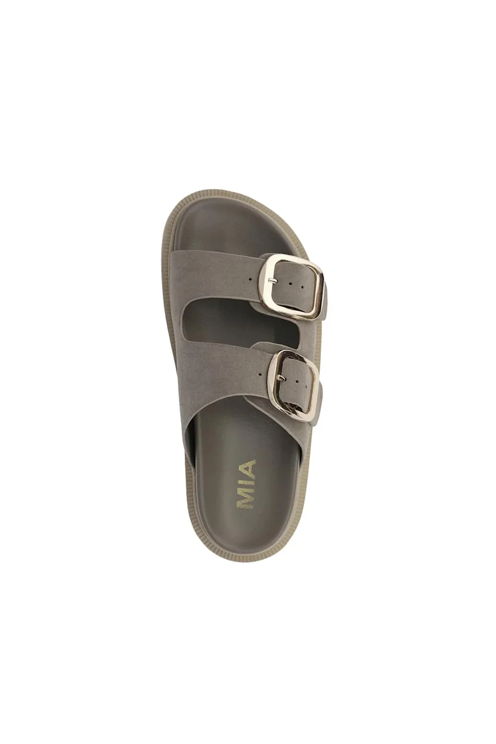 MIA Gen Chunky Slide Sandals for Women in Taupe | GS1488501-TAUPE/GOLD BKL - Image 3