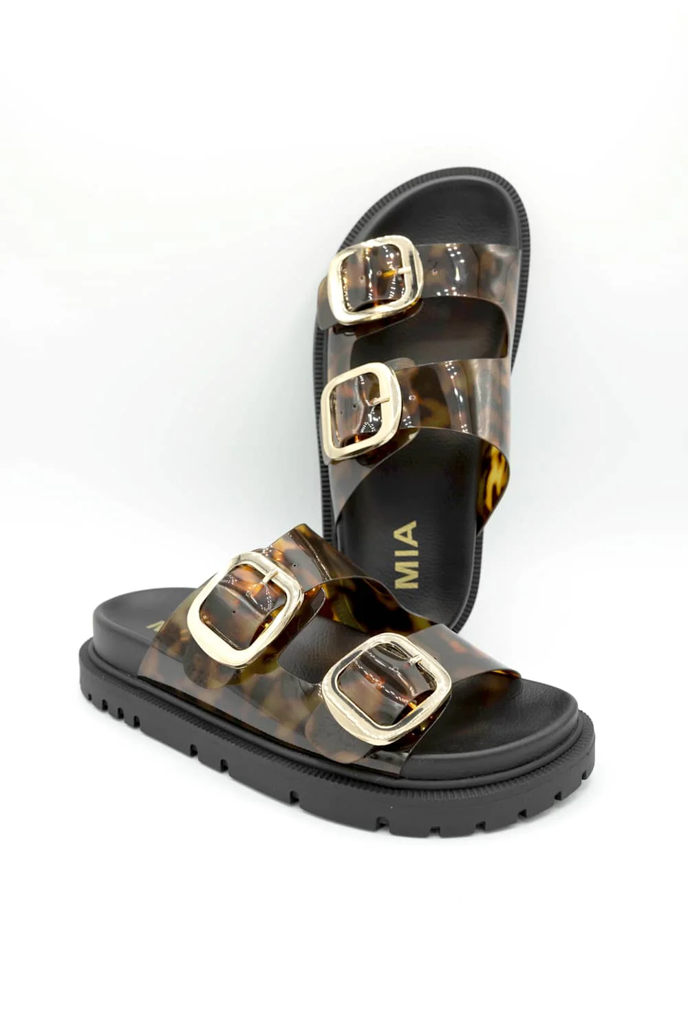 MIA Gen Jelly Slide Sandals for Women in Tortoise | GS1488501T-TORTOISE - Image 4