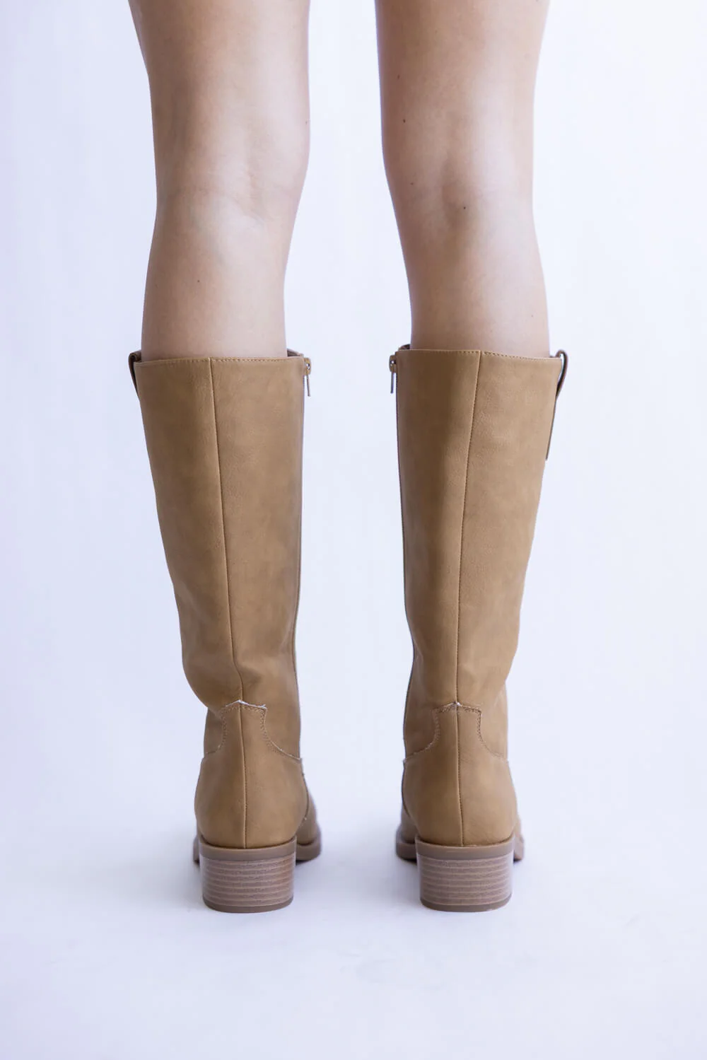 MIA Faux Leather Tall Boots for Women in Tan | GS1826801MG-TAN - Image 5