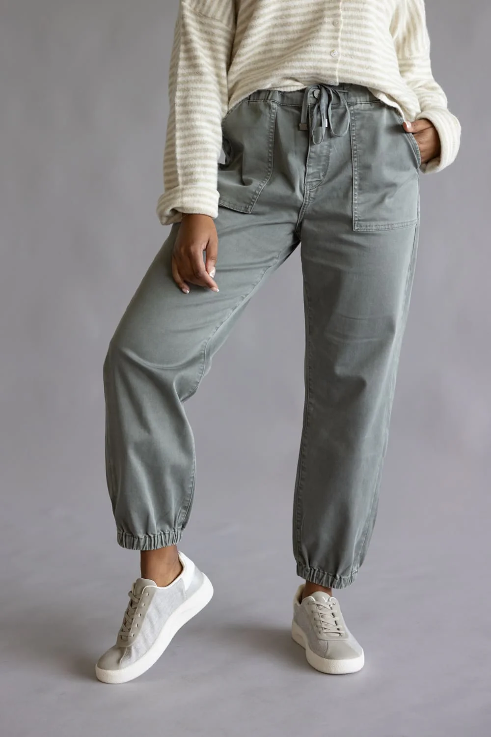 Mica Cropped Jogger Pants for Women - Image 2