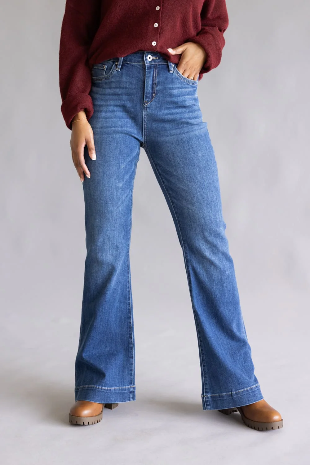 Mica High Rise Flare Trouser Jeans for Women | MDP-F3630 - Image 3