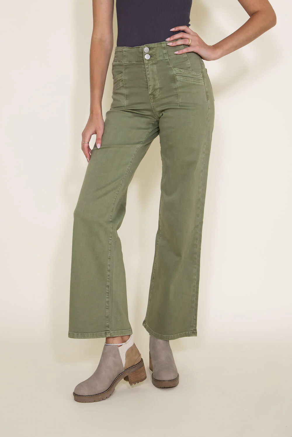 Mica High Rise Wide Leg Jeans for Women - Image 2