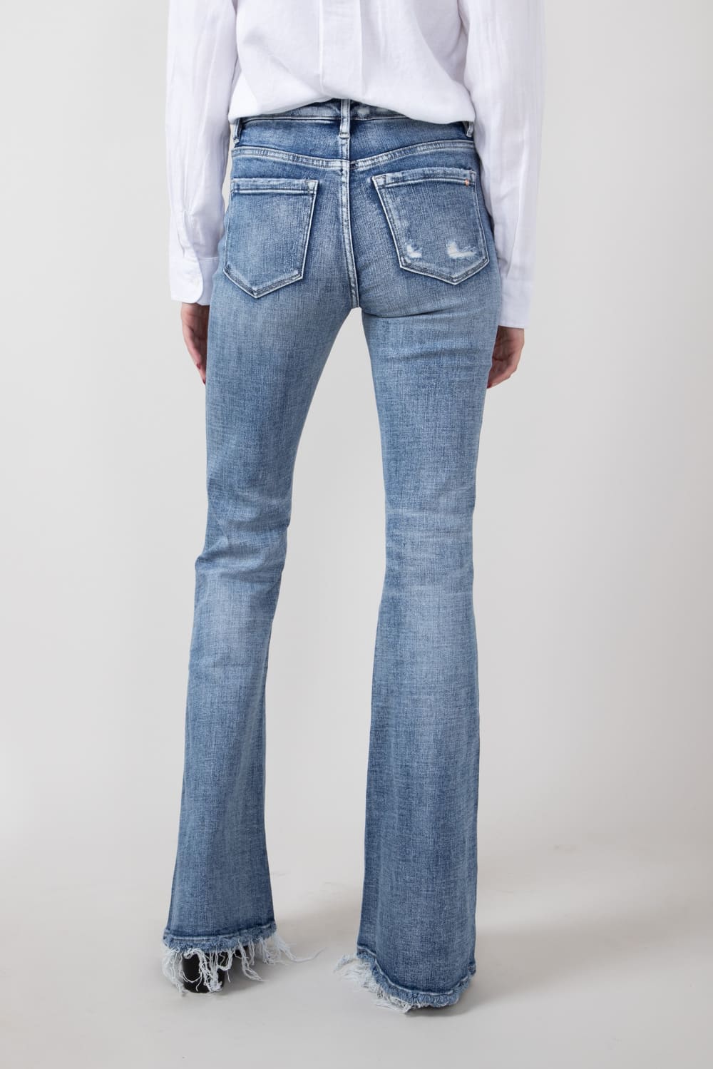 Mica Mid Rise Super Flare Jeans for Women | MDP-F3124M - Image 5