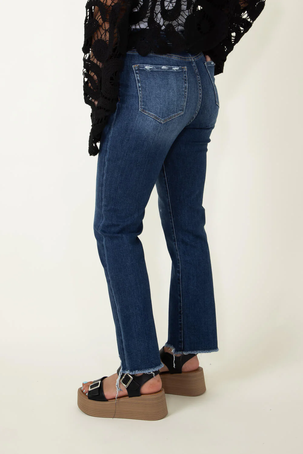 Mica Super High Rise Straight Jeans for Women | MDP-T1280DK - Image 5
