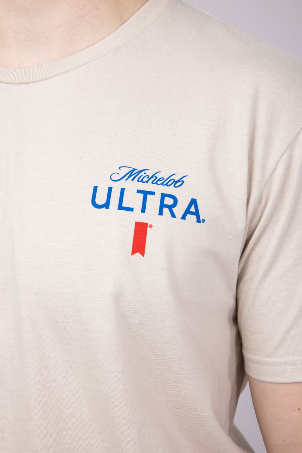 Michelob Ultra Golf T-Shirt for Men in Sand | 2332-SAND - Image 2
