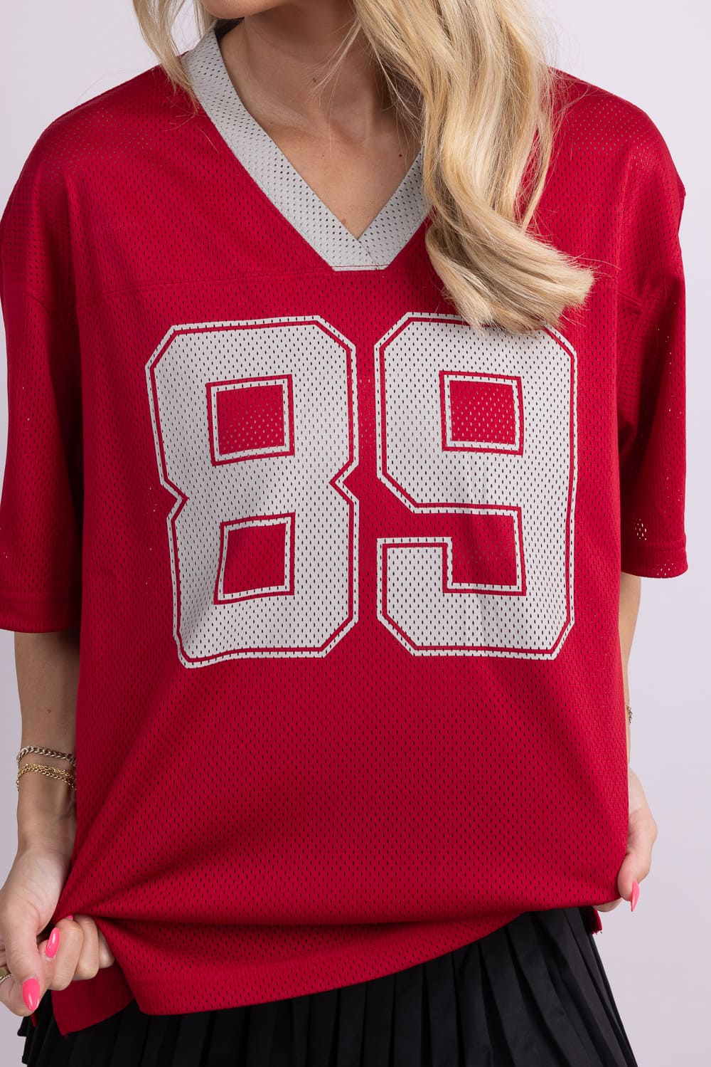 Mimosa Mesh 89 Jersey for Women in Red | MT1662-RED - Image 3