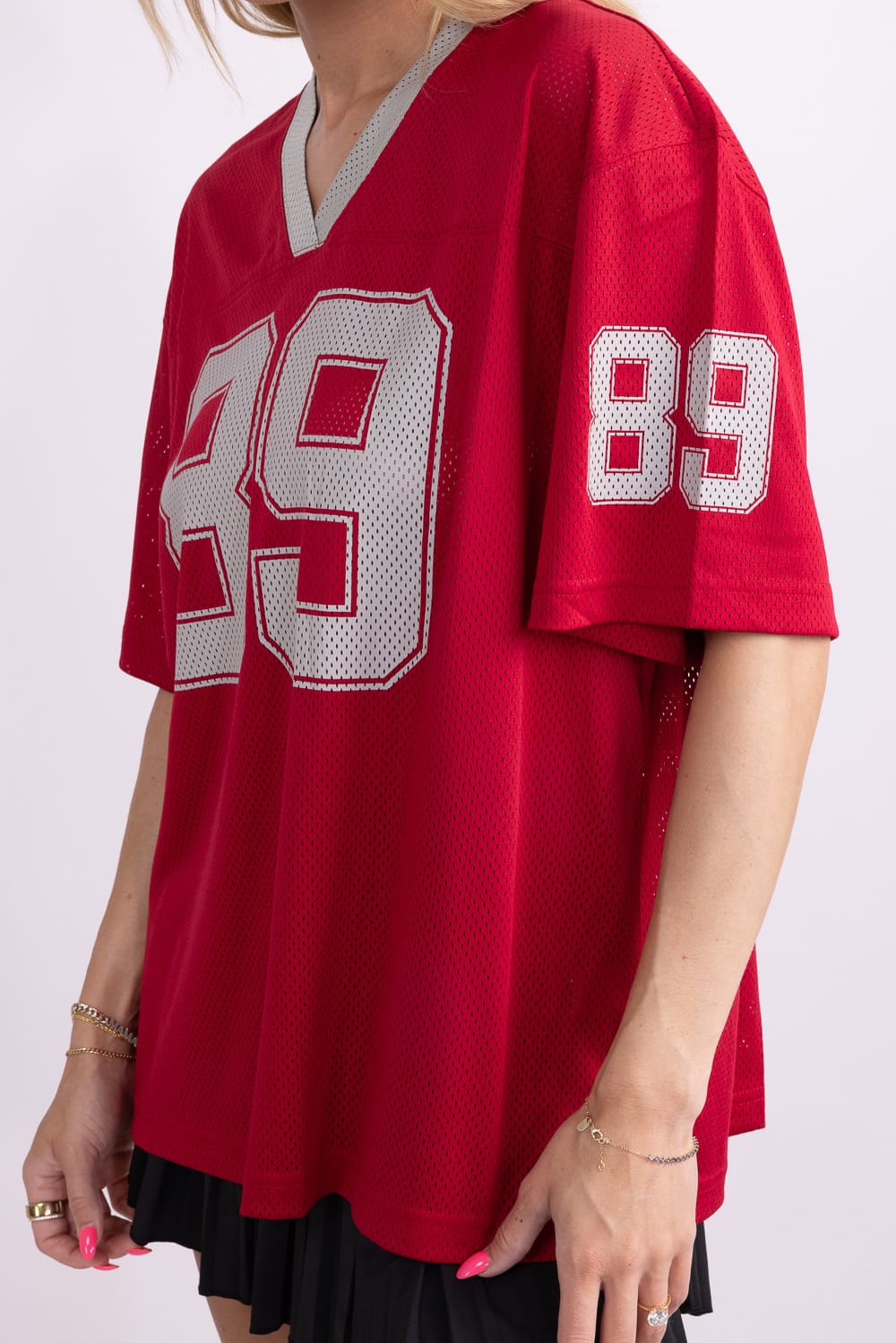 Mimosa Mesh 89 Jersey for Women in Red | MT1662-RED - Image 4