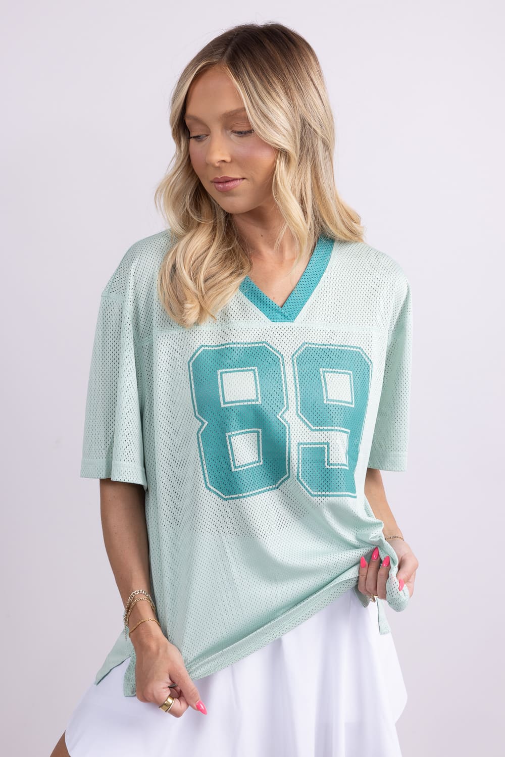 Mimosa Mesh 89 Jersey for Women in Mint | MT1662-MINT - Image 5