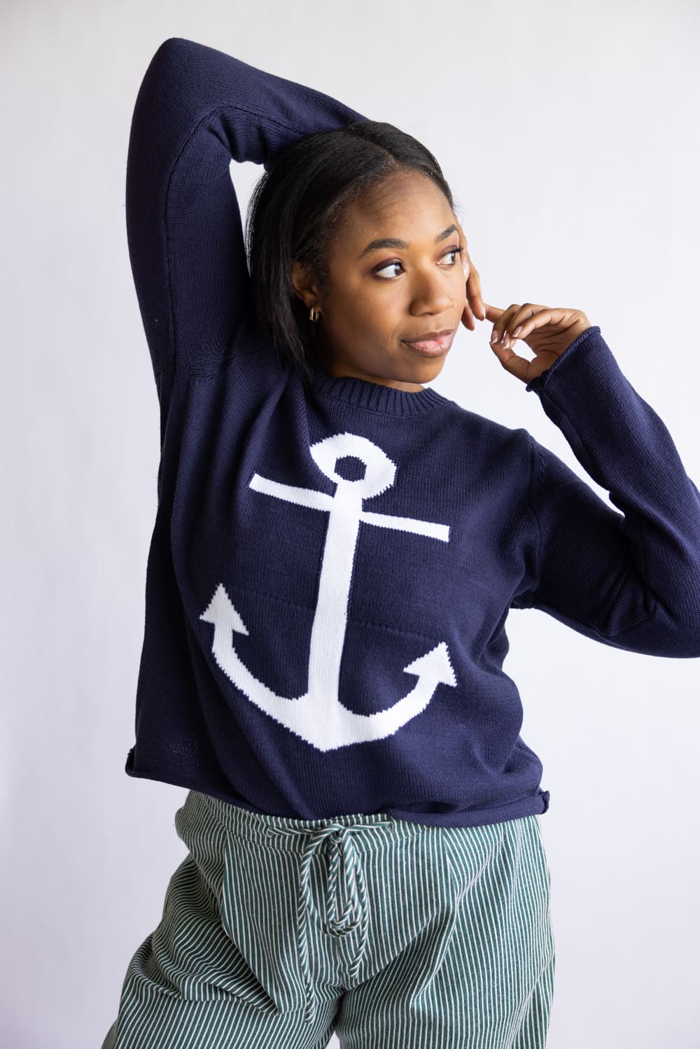 Miracle Anchor Lightweight Sweater for Women - Image 2