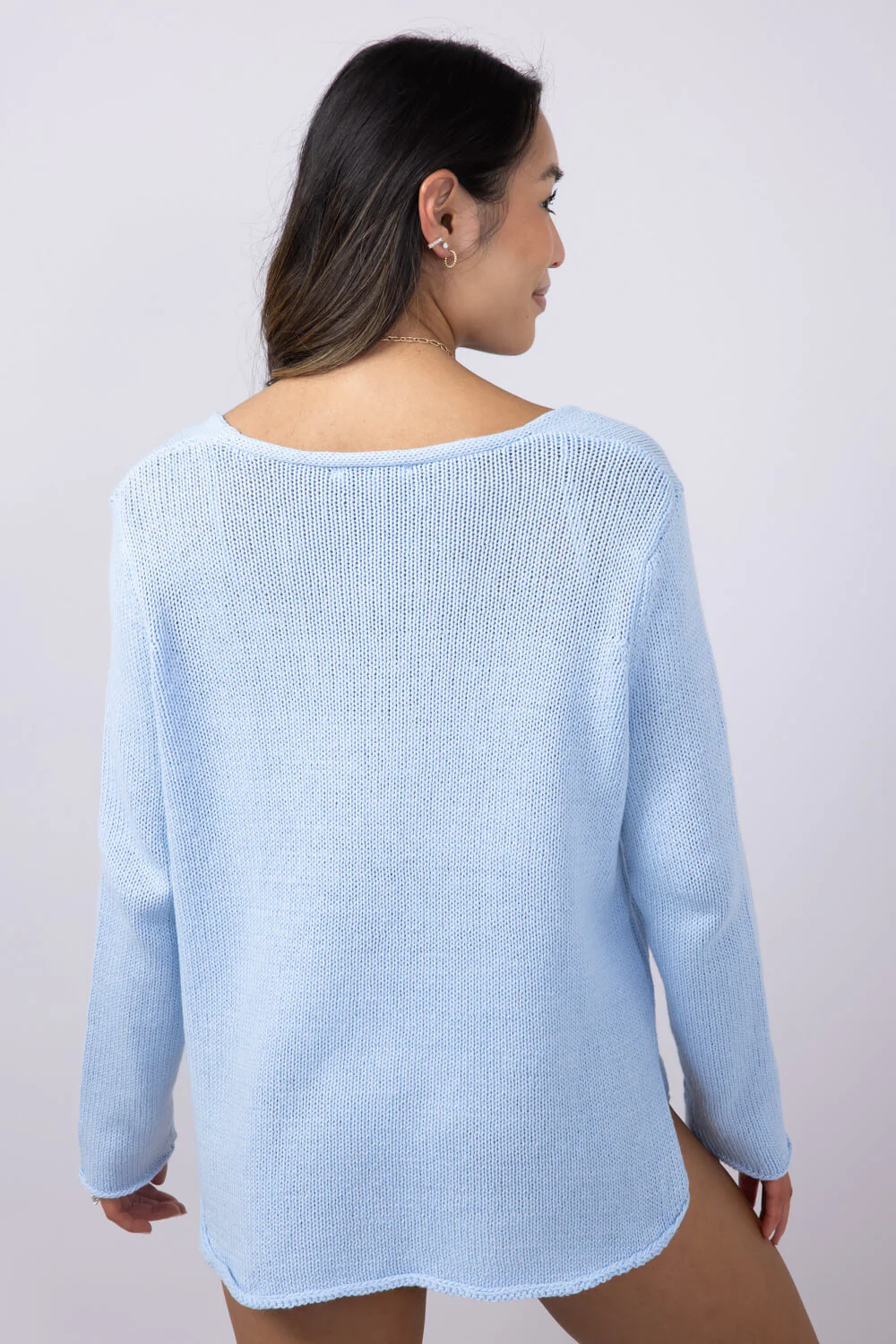 Miracle Beach Lightweight Sweater for Women in Beach Sky | B2501-BEACHSKY - Image 2