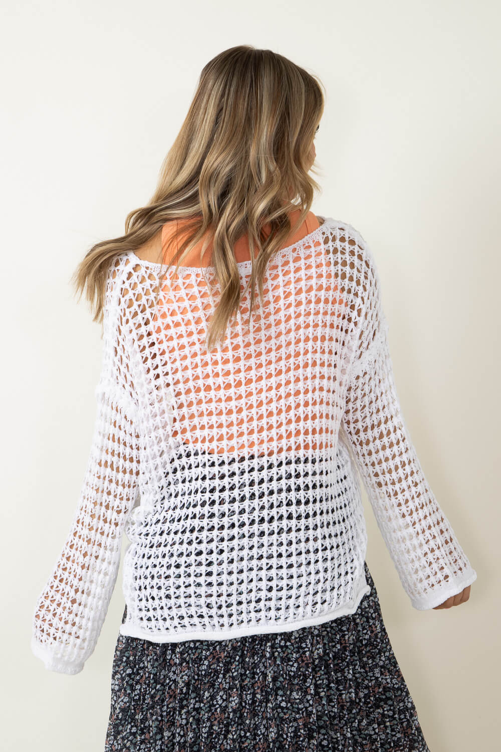 Miracle Crochet Sweater for Women in Ivory | F118-IVORY - Image 2