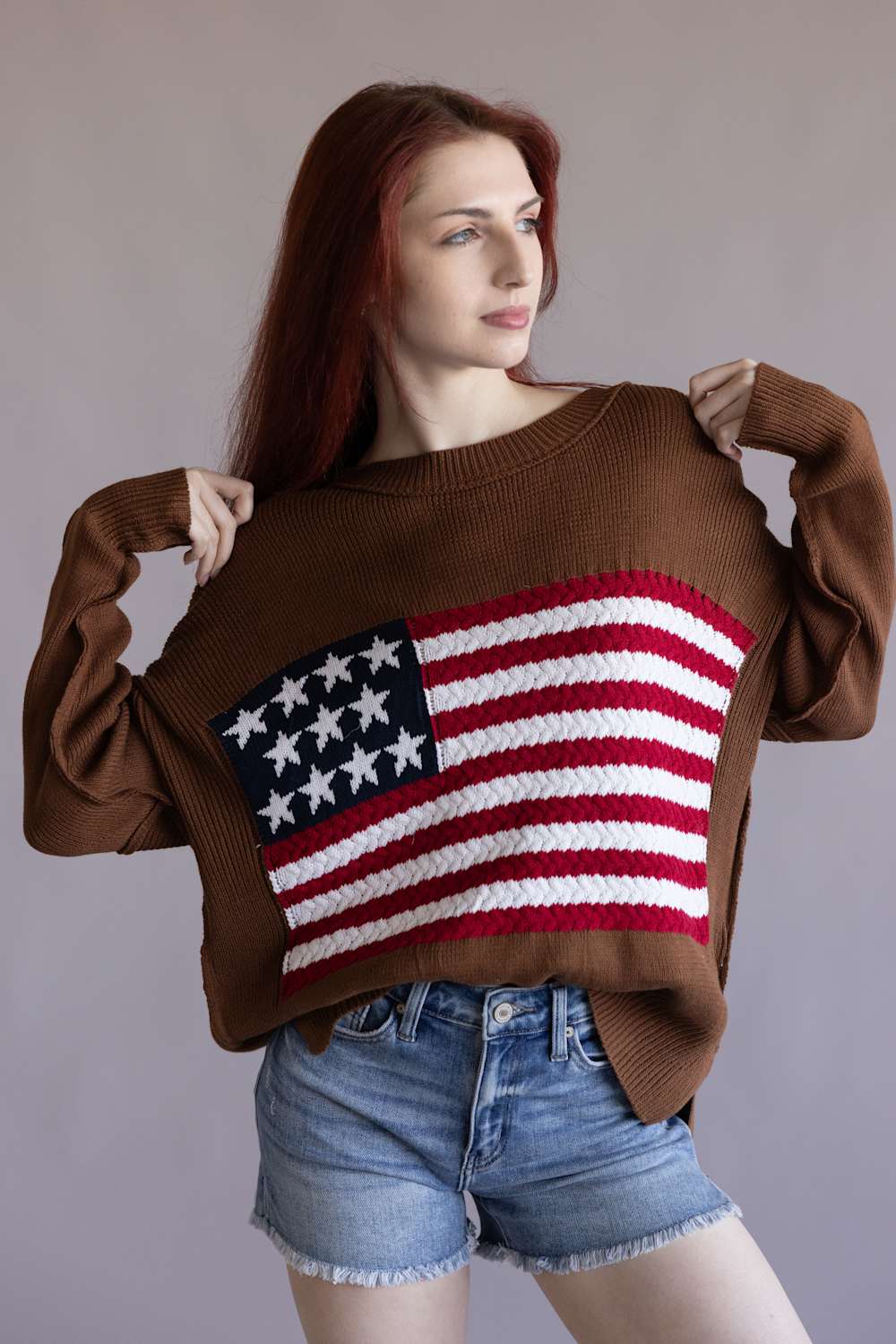 Miracle Knit American Flag Sweater for Women - Image 2