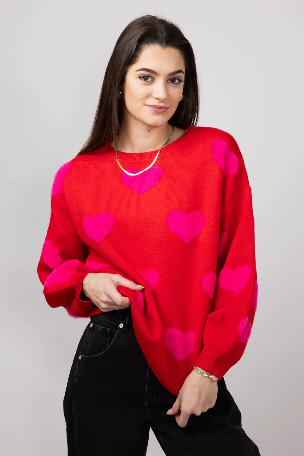 Miracle Multi Heart Sweater for Women - Image 3