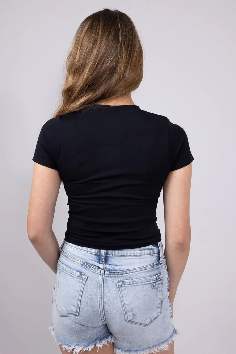 Moa Moa Seamless Shirt for Girls in Black | ITF930G-SEM-BLACK - Image 4