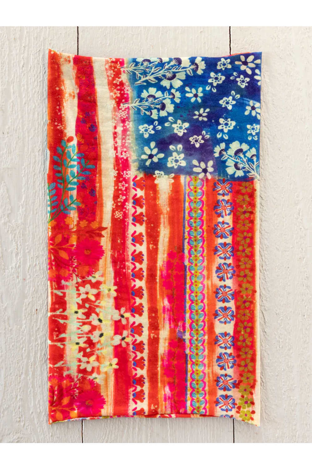 Natural Life Full Boho Bandeau Headband in Cream American Flag | BBW000206 - Image 3
