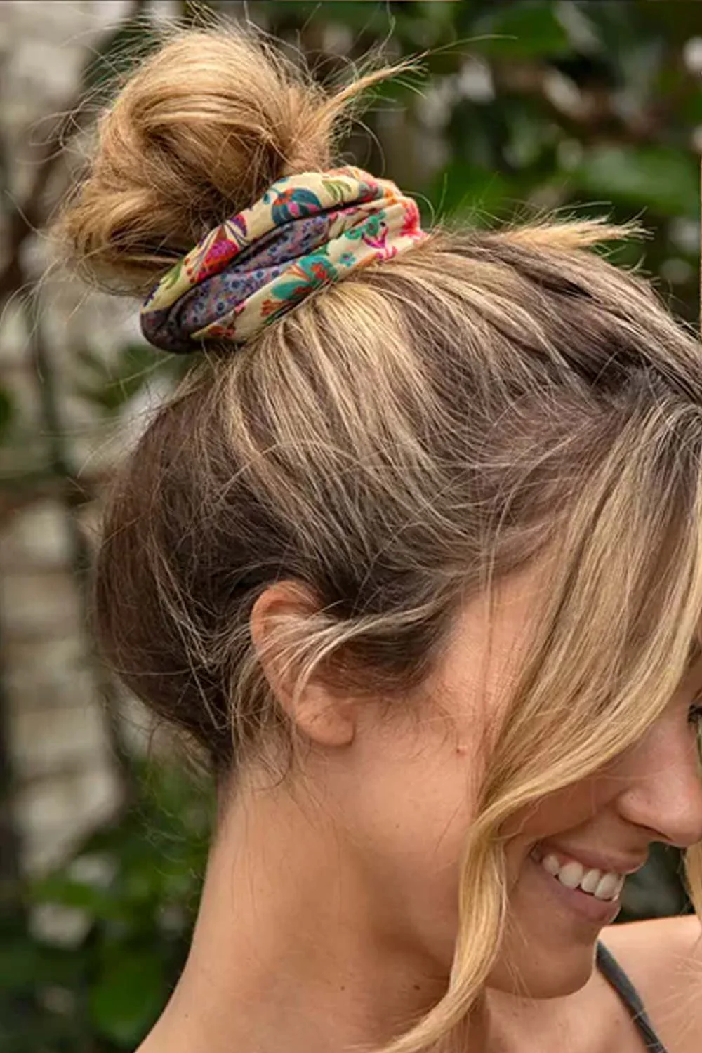 Natural Life Full Boho Bandeau Headband in Mandala Patchwork Cream | BBW000180 - Image 3