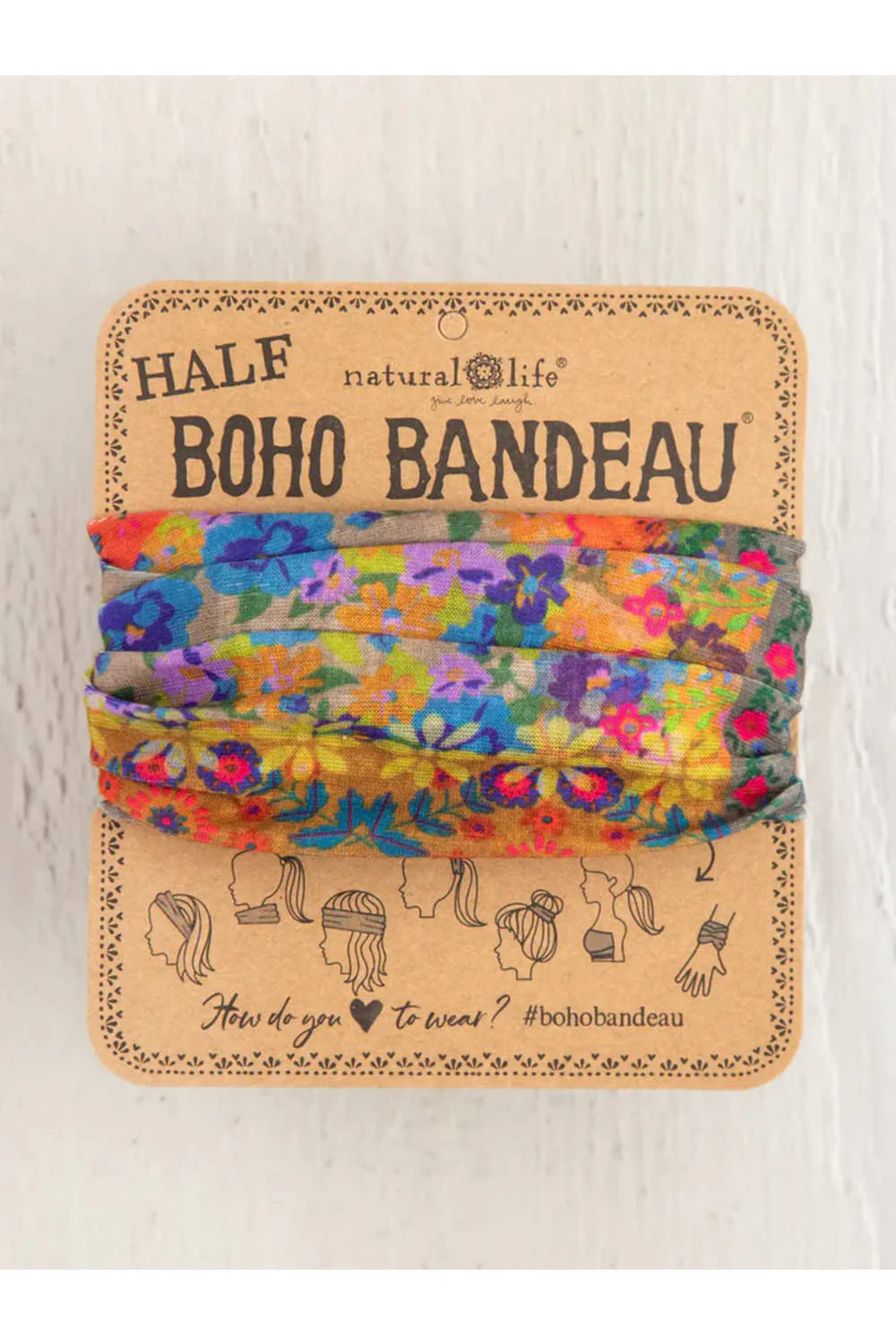 Natural Life Half Boho Bandeau Headband - Image 2