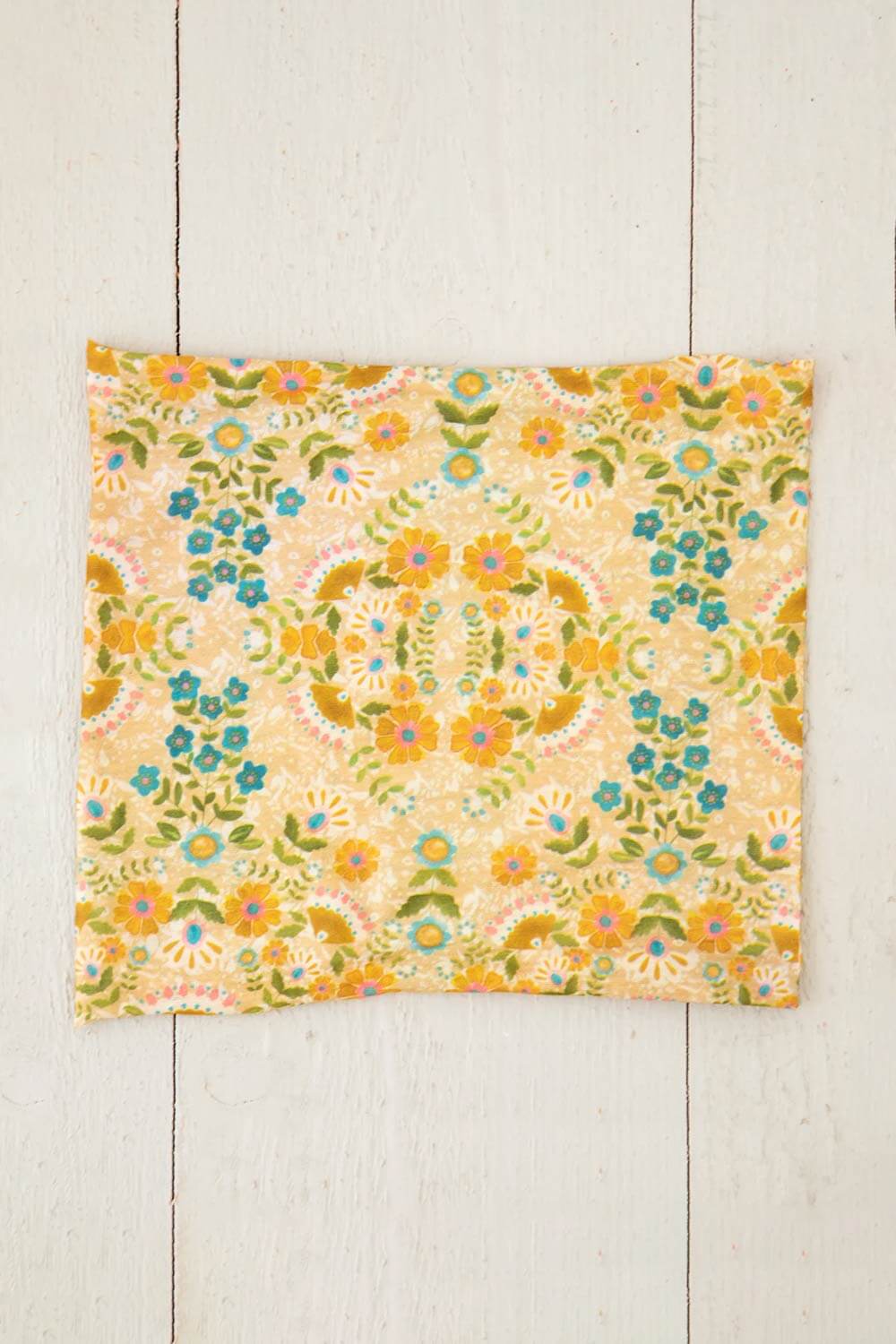 Natural Life Half Boho Bandeau Headband in Yellow Mandala | BBW000080 - Image 3