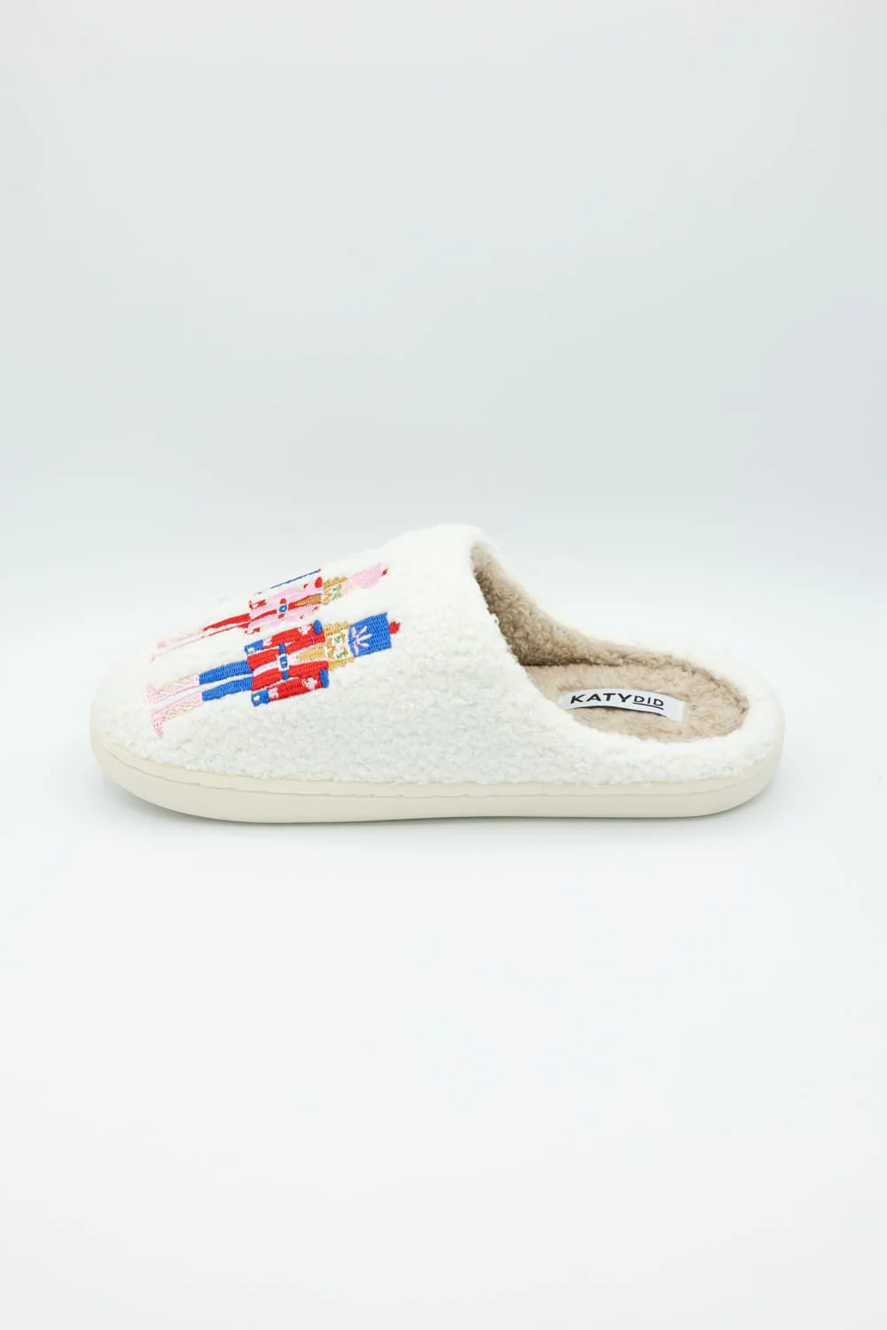 Nutcracker Slippers for Women in White | KDC-SLPR-163-WHT - Image 6