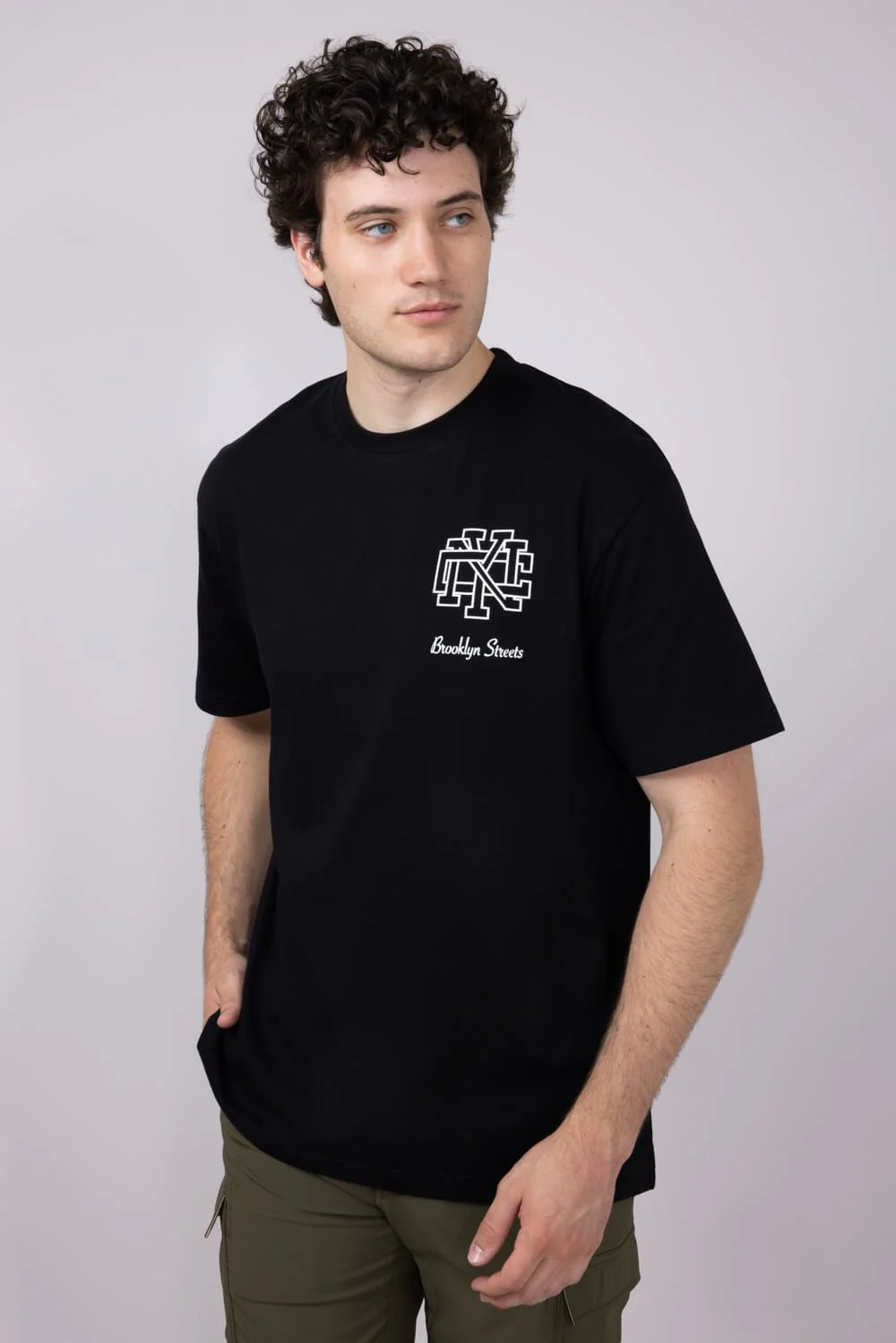 Cactus Man NYC T-Shirt for Men in Black | CKTS 610A - Image 5