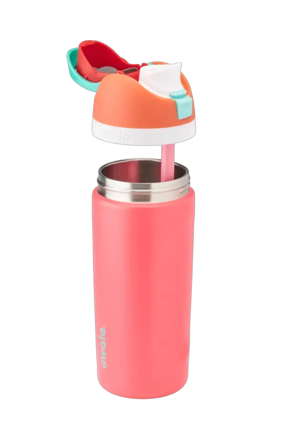 Owala Youth FreeSip 16 oz Stainless Steel Water Bottle in Fireball | C06898-FIREBALL - Image 2