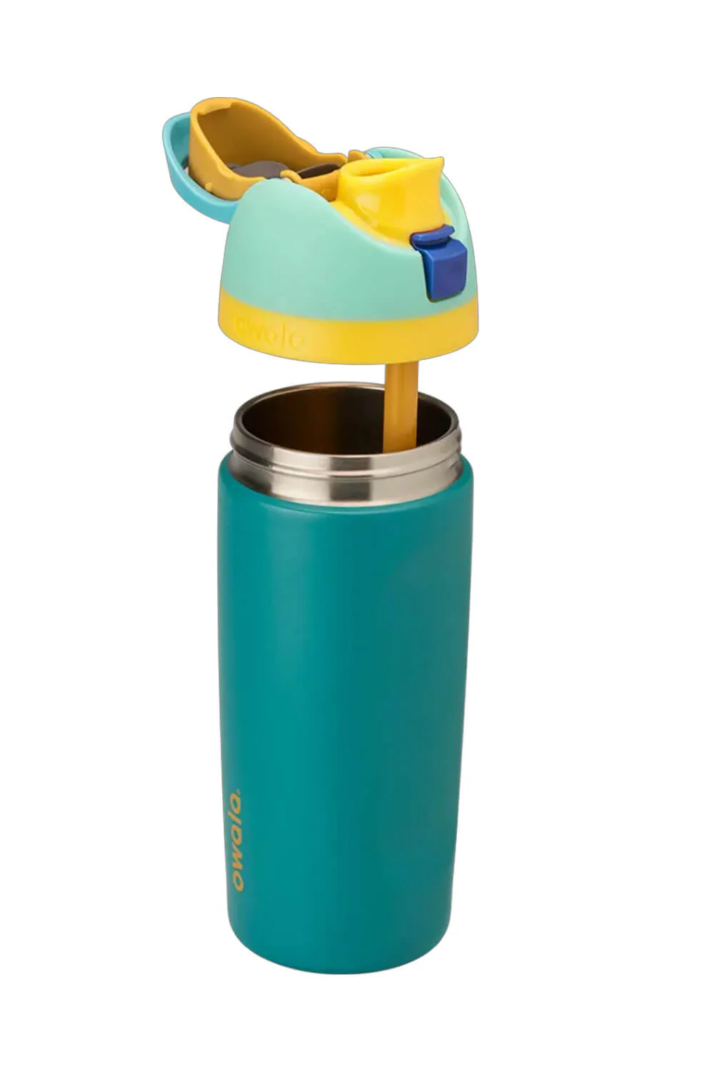 Owala Youth FreeSip 16 oz Stainless Steel Water Bottle in Splishy Splashy | C05947-SPLISHYSPLASHY - Image 2
