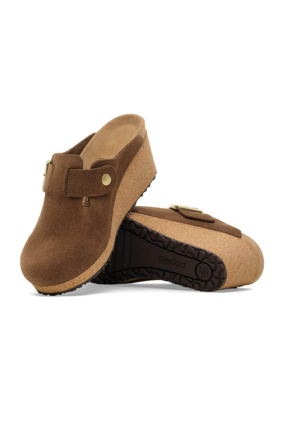 Papillio by Birkenstock Fanny Wedges for Women in Dark Tea | 1030424 - Image 5