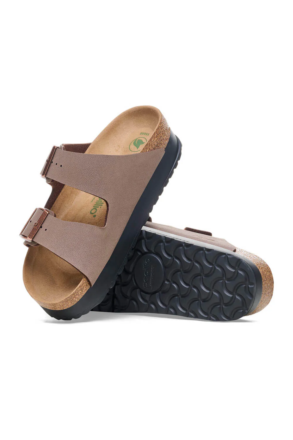 Papillio by Birkenstock Arizona Flex Birko-Flor Platform Sandals for Women in Mocha | 1027417 - Image 3