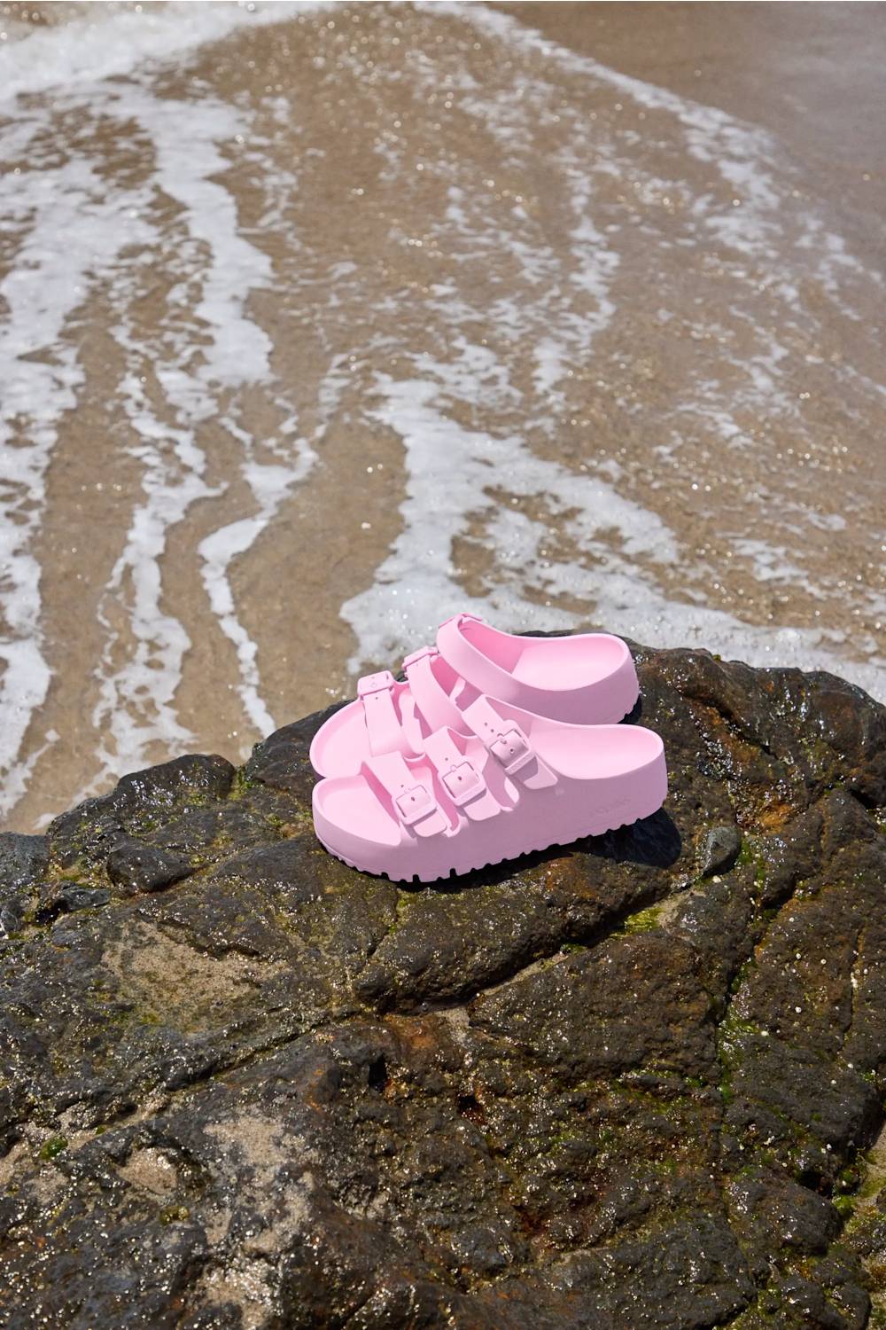 Papillo by Birkenstock Florida EVA Flex Platform Sandals for Women in Fondant Pink |  1031431 - Image 2