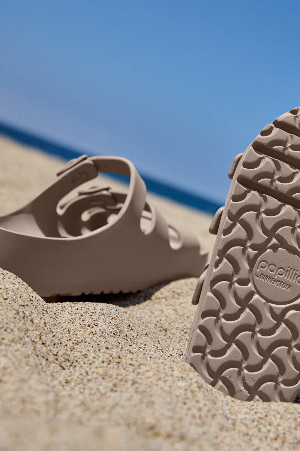 Papillo by Birkenstock Florida EVA Flex Platform Sandals for Women in Grey Taupe | 1031433 - Image 5