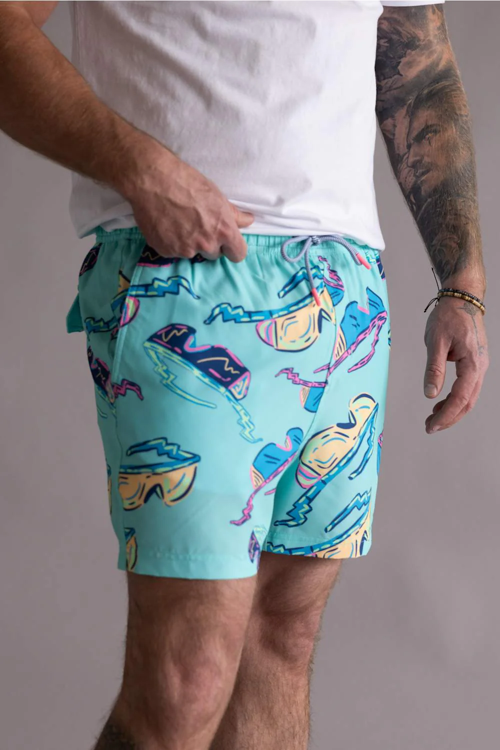 Party Pants Blockers Swim Shorts for Men in Mint | P12521454-MNT MINT - Image 4