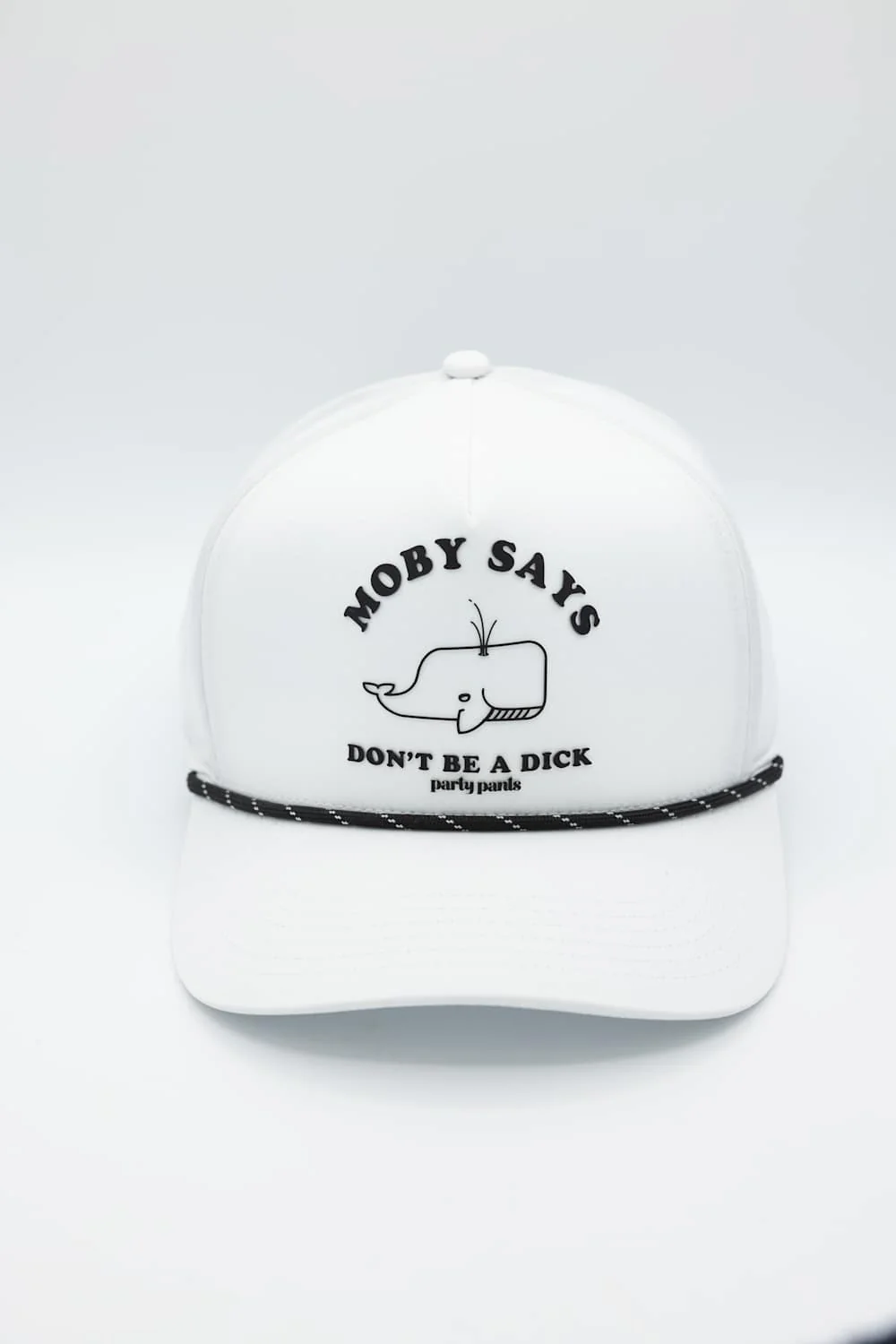 Party Pants Moby Says Snapback Hat for Men in White  | PPH26111-WHT - Image 2