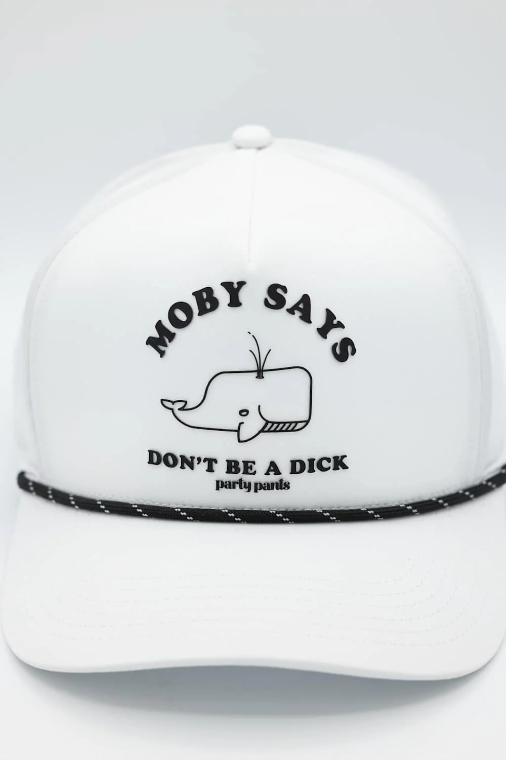 Party Pants Moby Says Snapback Hat for Men in White  | PPH26111-WHT - Image 5
