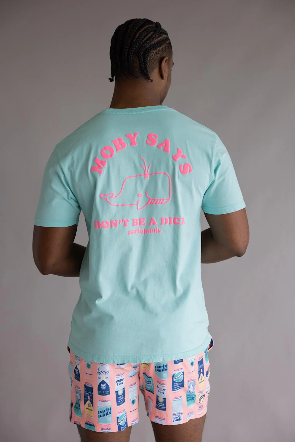 Party Pants Moby Says T-Shirt for Men in Mint | P12418070-CMNT MINT - Image 4