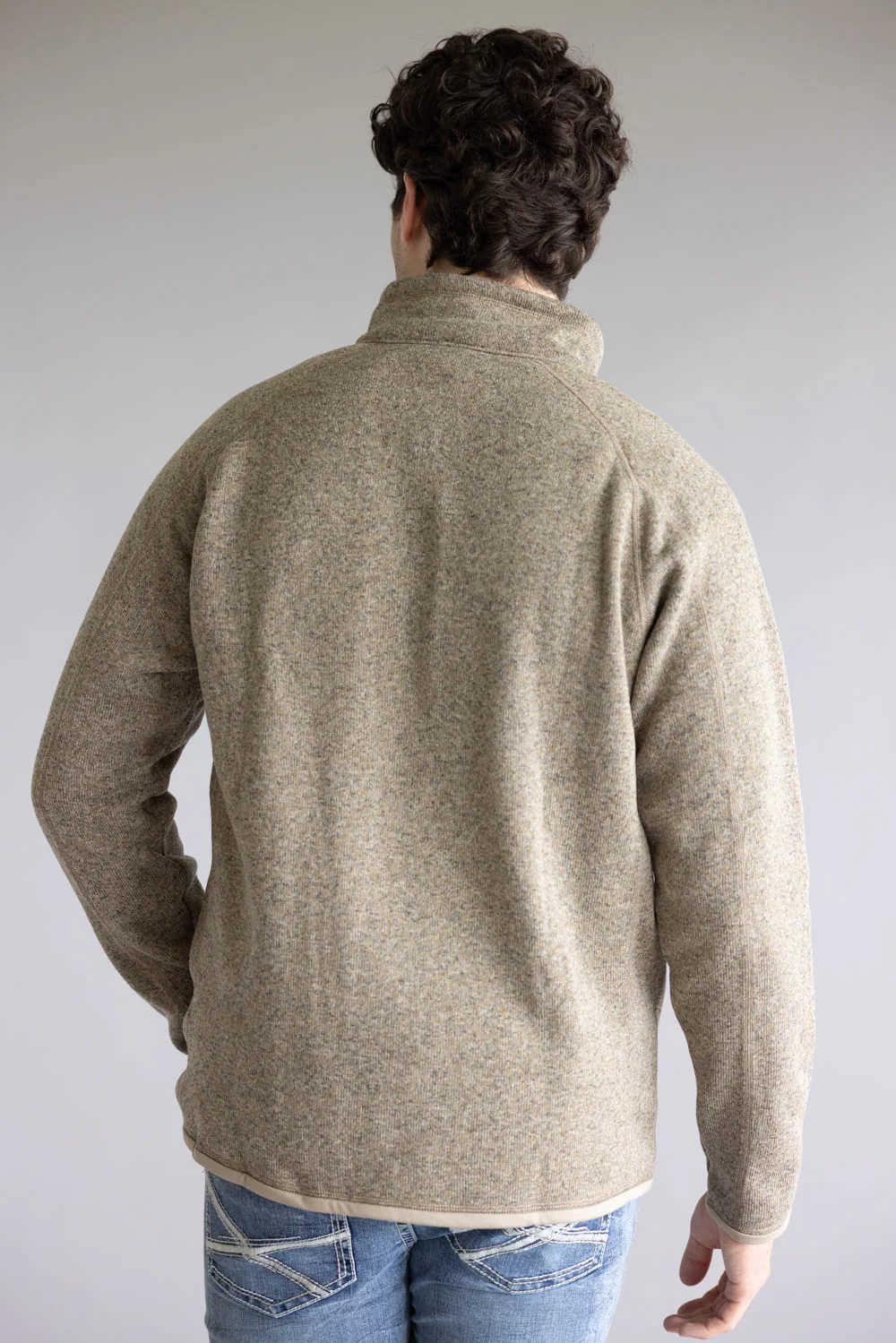 Patagonia Men’s Better Sweater Quarter Zip in Seabird Grey | 25523-SBGR GREY - Image 2