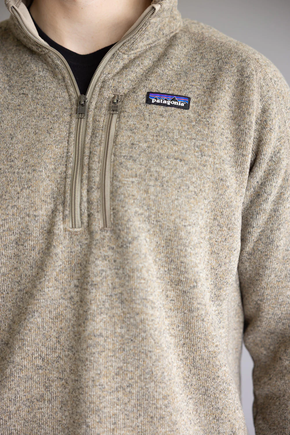 Patagonia Men’s Better Sweater Quarter Zip in Seabird Grey | 25523-SBGR GREY - Image 3