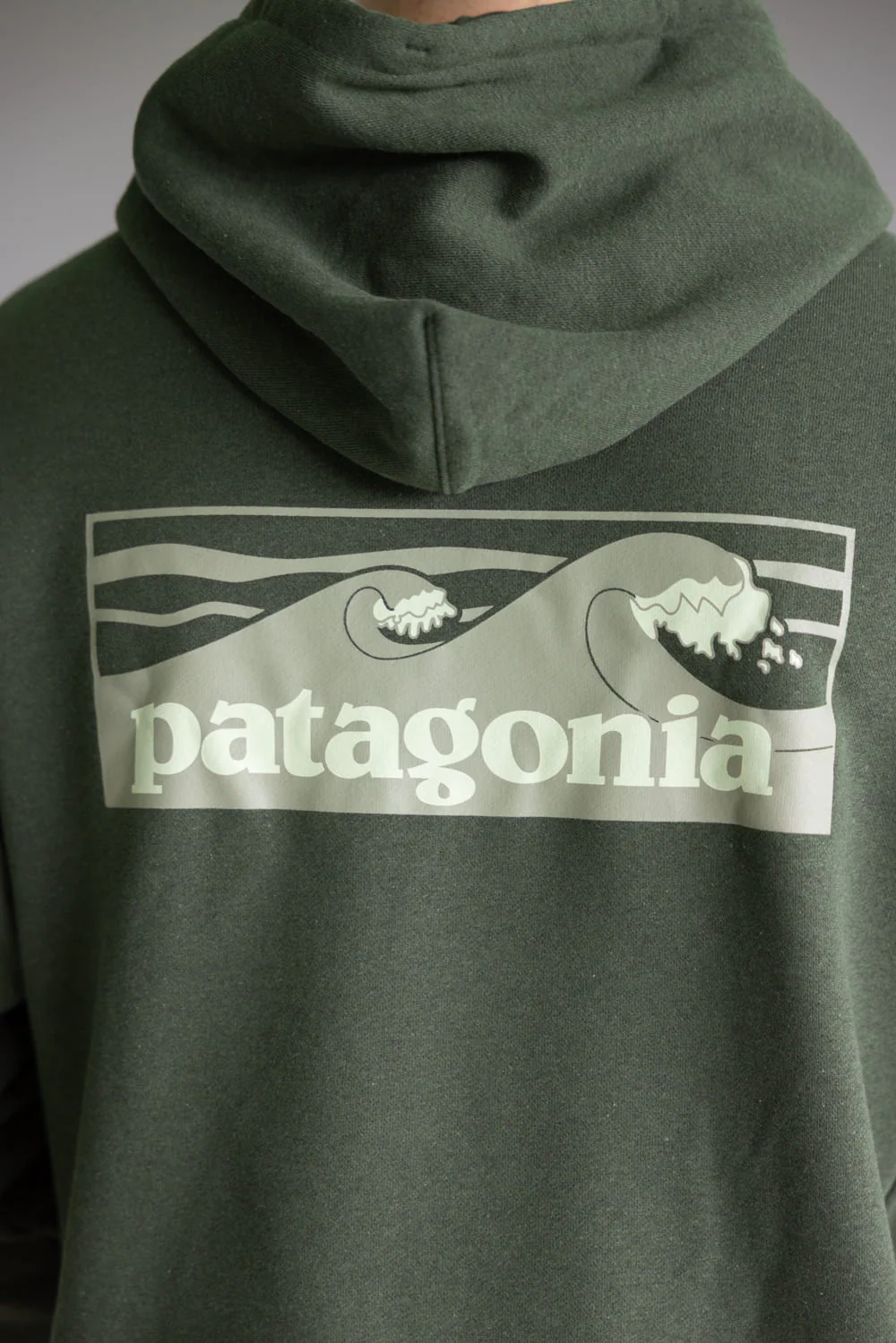 Patagonia Men’s Boardshort Logo Uprisal Hoodie in Green | 39665-BSNG GREEN - Image 4