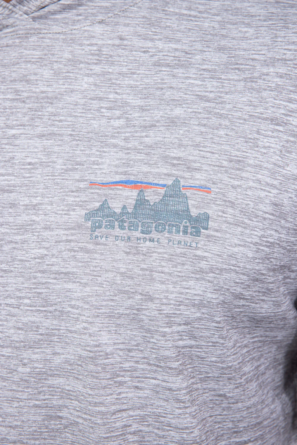 Patagonia Men’s Capeliene Cool Daily Graphic Hooded T-Shirt for Men in Feather Grey | 45325-SKFE - Image 3
