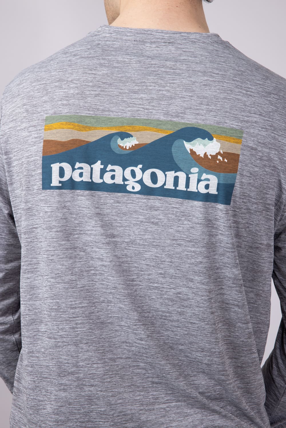 Patagonia Men’s Capilene Cool Daily Graphic T-Shirt for Men in Grey | 45170-BLAF - Image 4