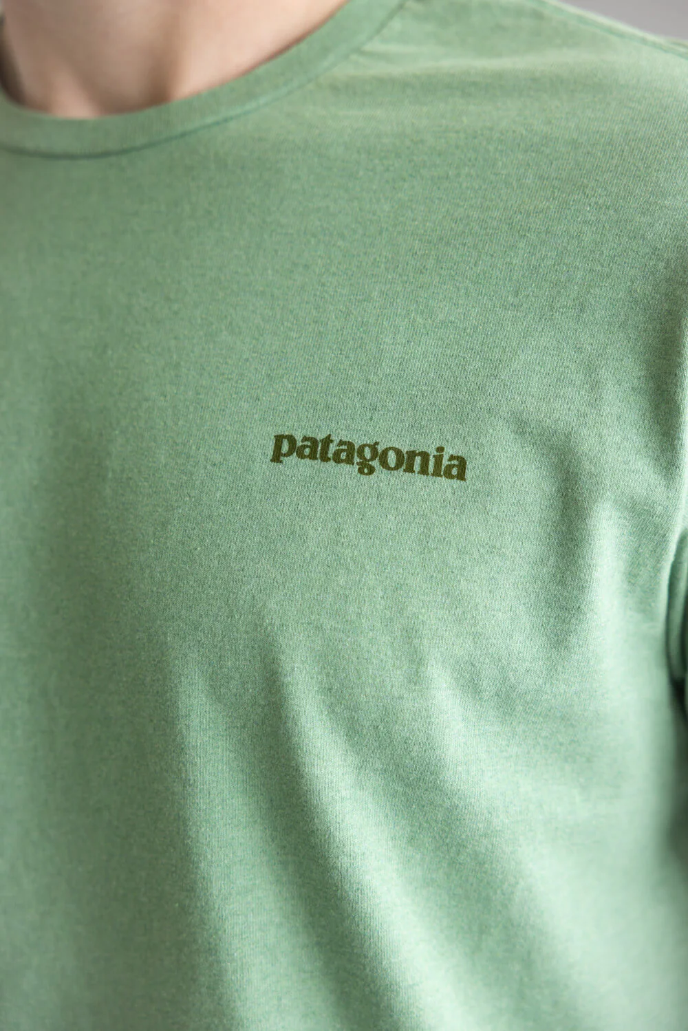 Patagonia Men’s Fitz Roy Icon Responsibili-Tee T-Shirt in Rinsed Green | 37838-ELGR GREEN - Image 3