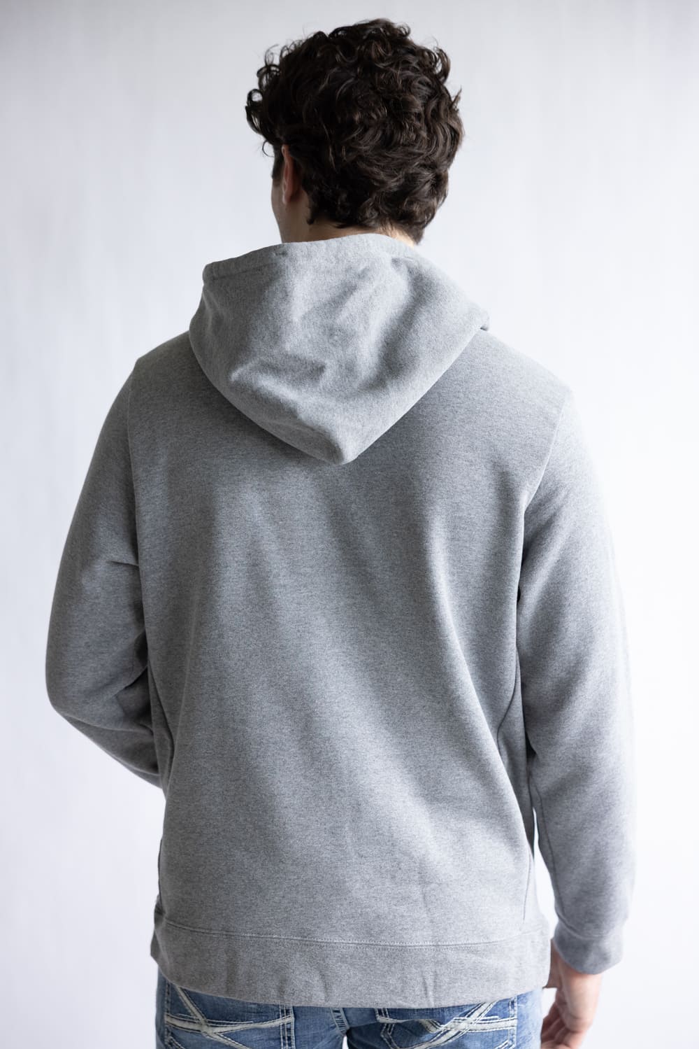 Patagonia Men’s Fitz Roy Icon Uprisal Hoodie in Gravel Heather | 39666-GLH GRAVEL - Image 2