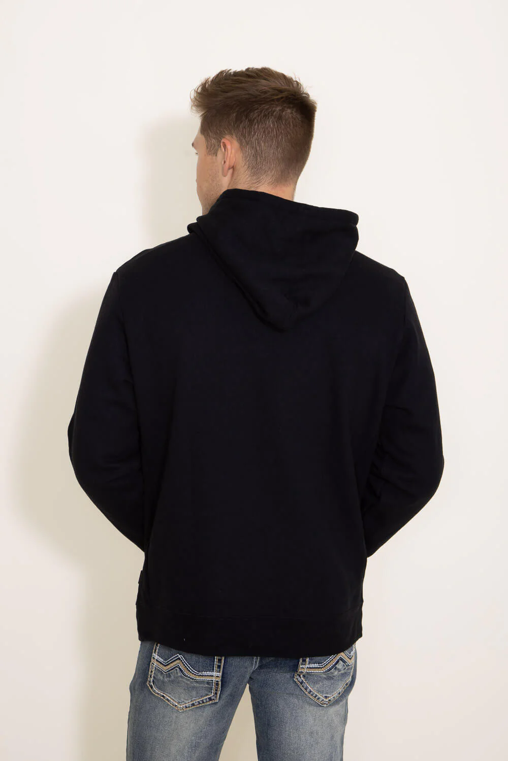 Patagonia Men’s P-6 Logo Uprisal Hoodie in Black | 39622-BLK - Image 3