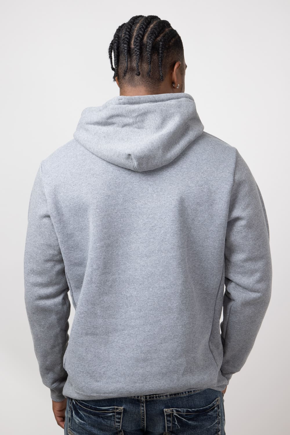 Patagonia Men’s P-6 Logo Uprisal Hoodie in Gravel Heather | 39696-GLH - Image 2